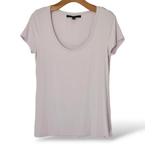White House Black Market Lavender Tee Top size Small